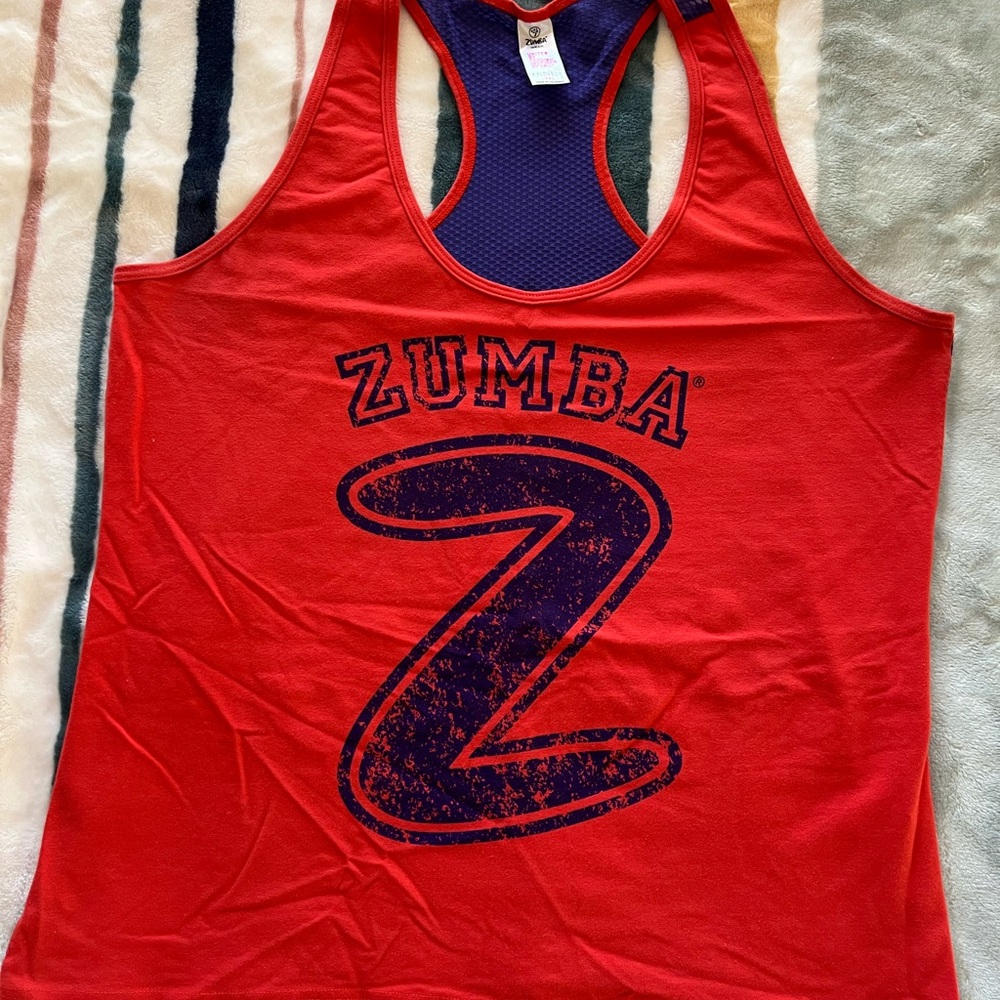 Zumba Fitness Red/Purple Loose Tank